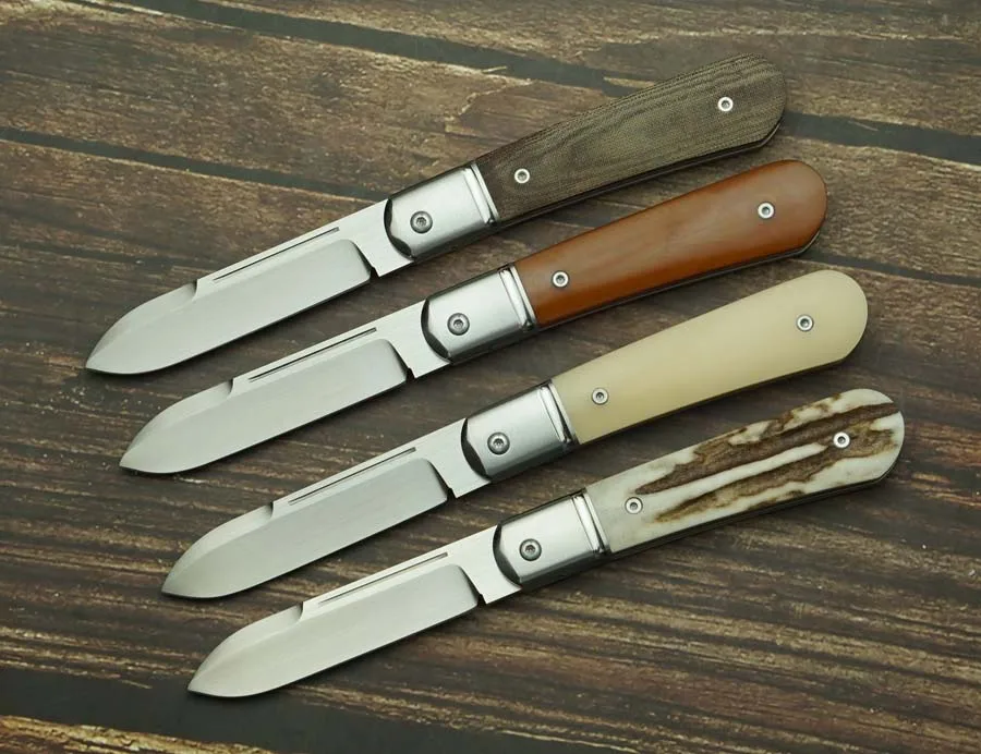 LEMIFSHE Real M390 Blade Deer Horn Handle Ceramic Bearing Outdoor Camping Hunting Kitchen Survival EDC Pocket Folding Tool Knife