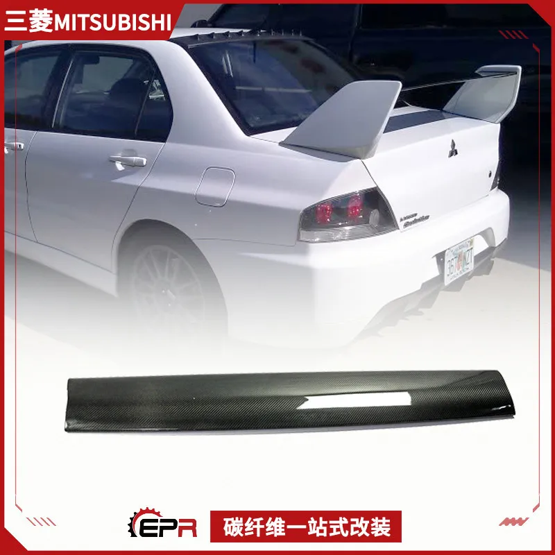 

Подходит для Mitsubishi Evolution 7-го поколения, модифицированного оригинального углеродного волокна, хвостовой средней пластины, неразрушающегося фиксированного ветрового крыла.