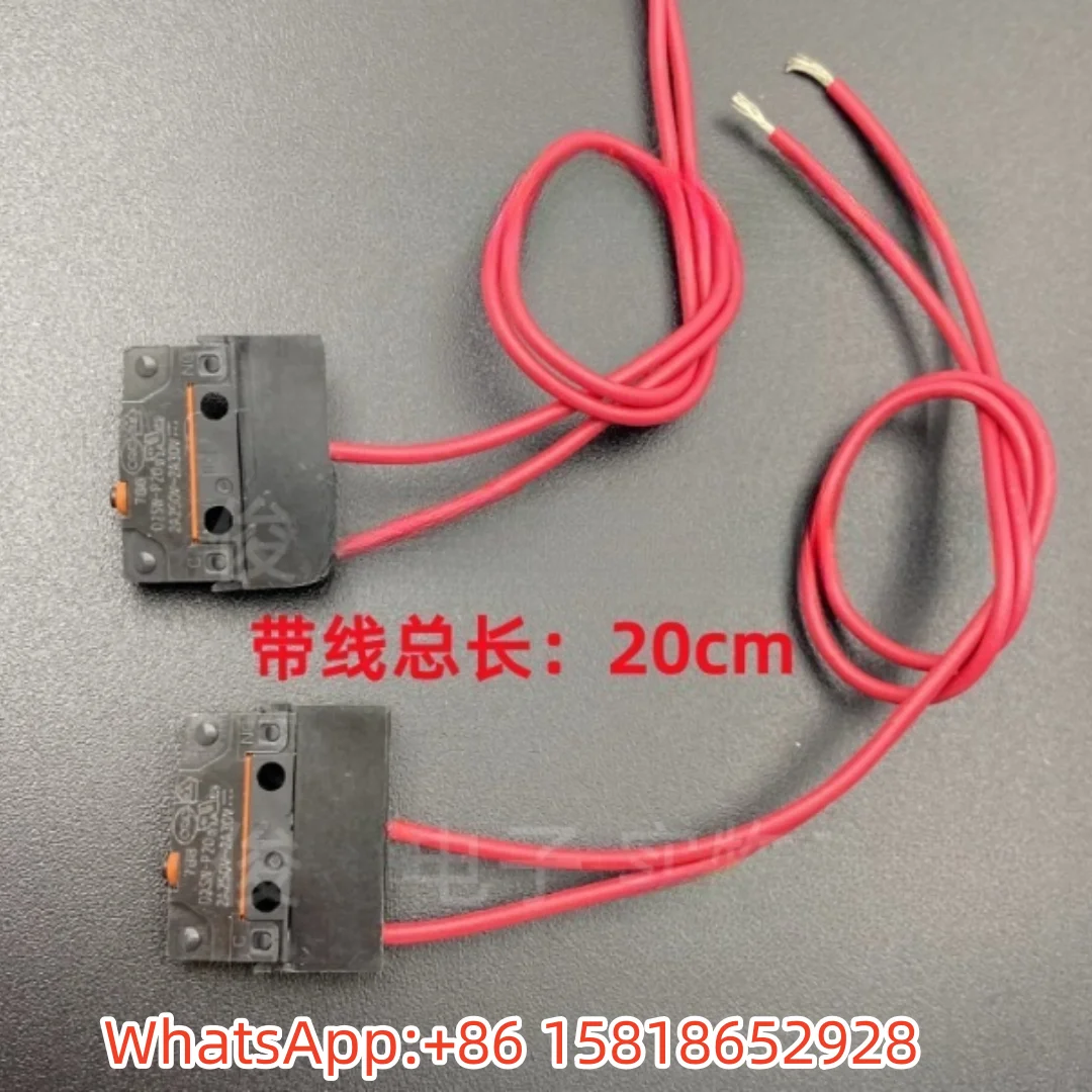 2 uds D2SW-P20 OMRON Micro interruptor táctil con botón de Reinicio de límite de carrera impermeable y a prueba de polvo con cable