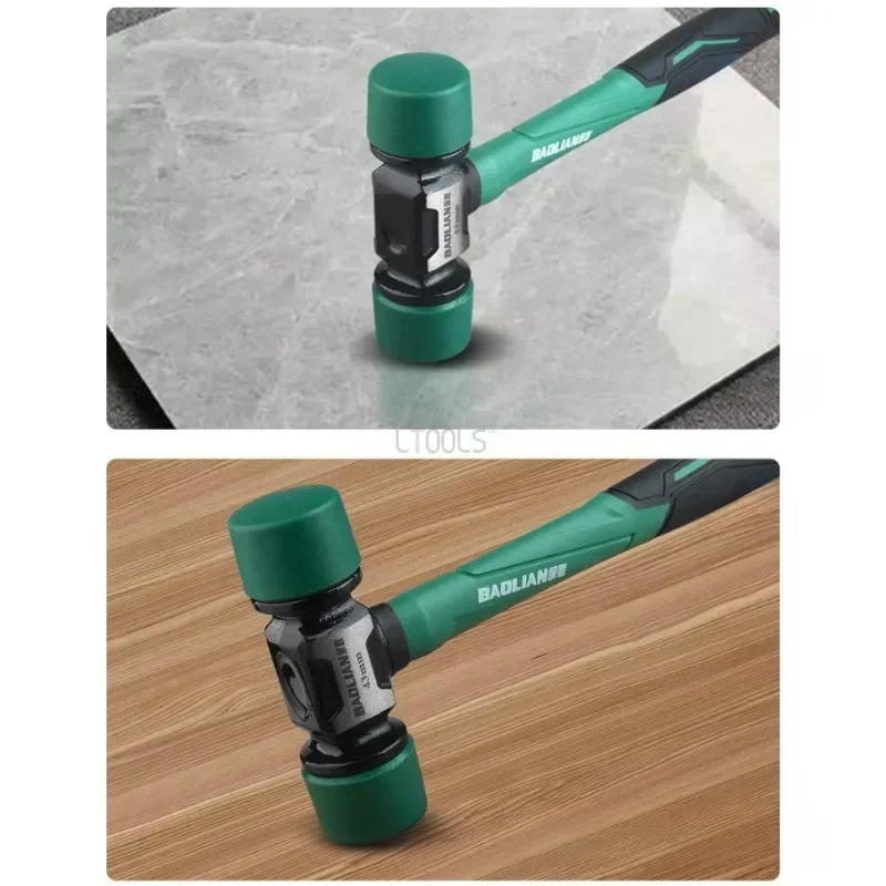 Rubber Hammer Heavy Solid Installation Hammer Professional Floor Tiles Mounting Rubber Hammer Laying Ceramic Tile Manual Tools