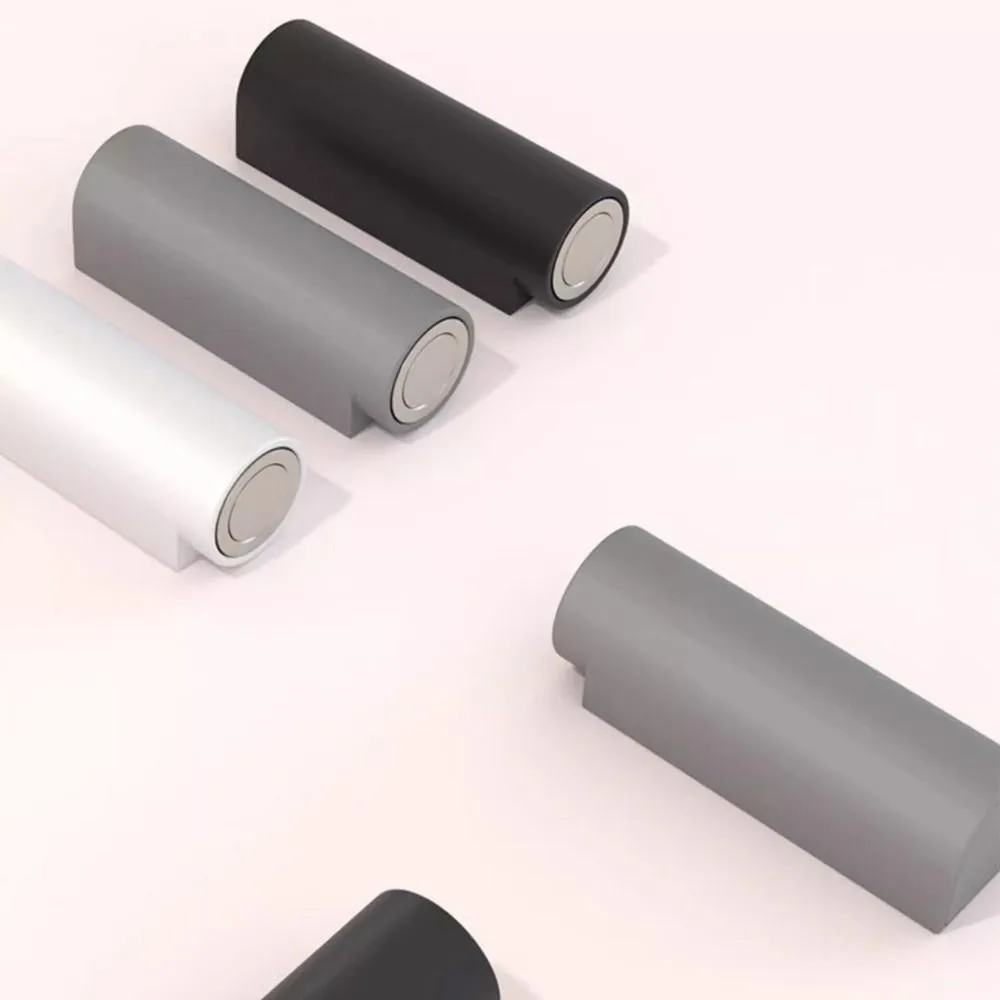 Magnetic Door Stopper Heavy Duty No Punching Door Suction Holder Stainless Steel Silent Damping Anti-Collision Doorstop