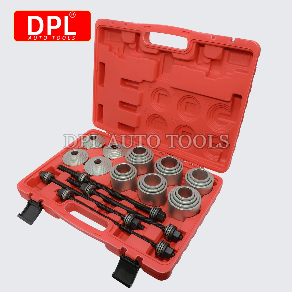 28pc Pull Press Sleeve Kit Remove Bushes Bushing Bearings Seals Pulling Spindles