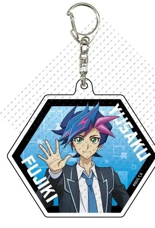 Spel Yu-Gi-Oh! VRAINS sleutelhanger pop anime YuGiOh Yusaku Fujiki Takeru Homura Ryoken Kogami acryl sleutelhanger hanger voor techniek ft