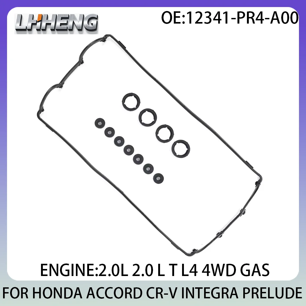 Engine Valve Cover Cylinder Gasket For HONDA ACCORD CR-V INTEGRA PRELUDE 2.0L 2.0 L T L4 GAS 86-02 12341PH3000 12341PK2000 B20A8