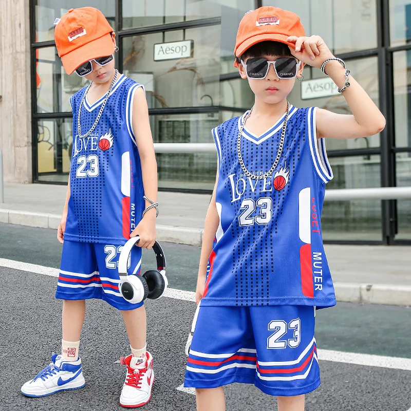 Children Team Training Uniform Kids Basketball Jersey Quick-drying Boy and Girls Comfortable Shirt Child Sportswear Tracksuits