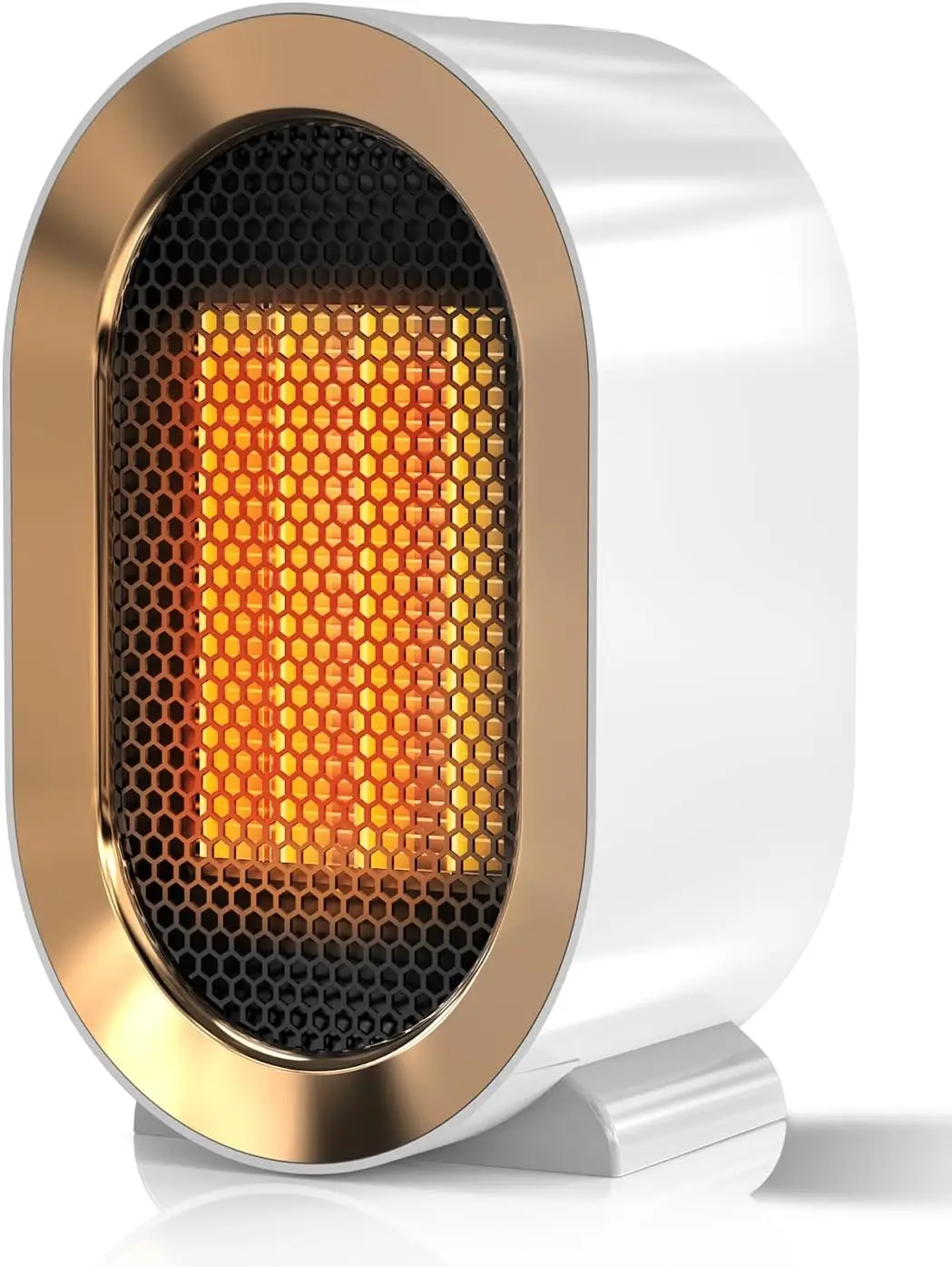 2026 New Upgrade Ceramic Space Heater, White | Portable, Quiet, Fast Heating, Tip-Over, 2 Heat Modes,Flame-Retardant A