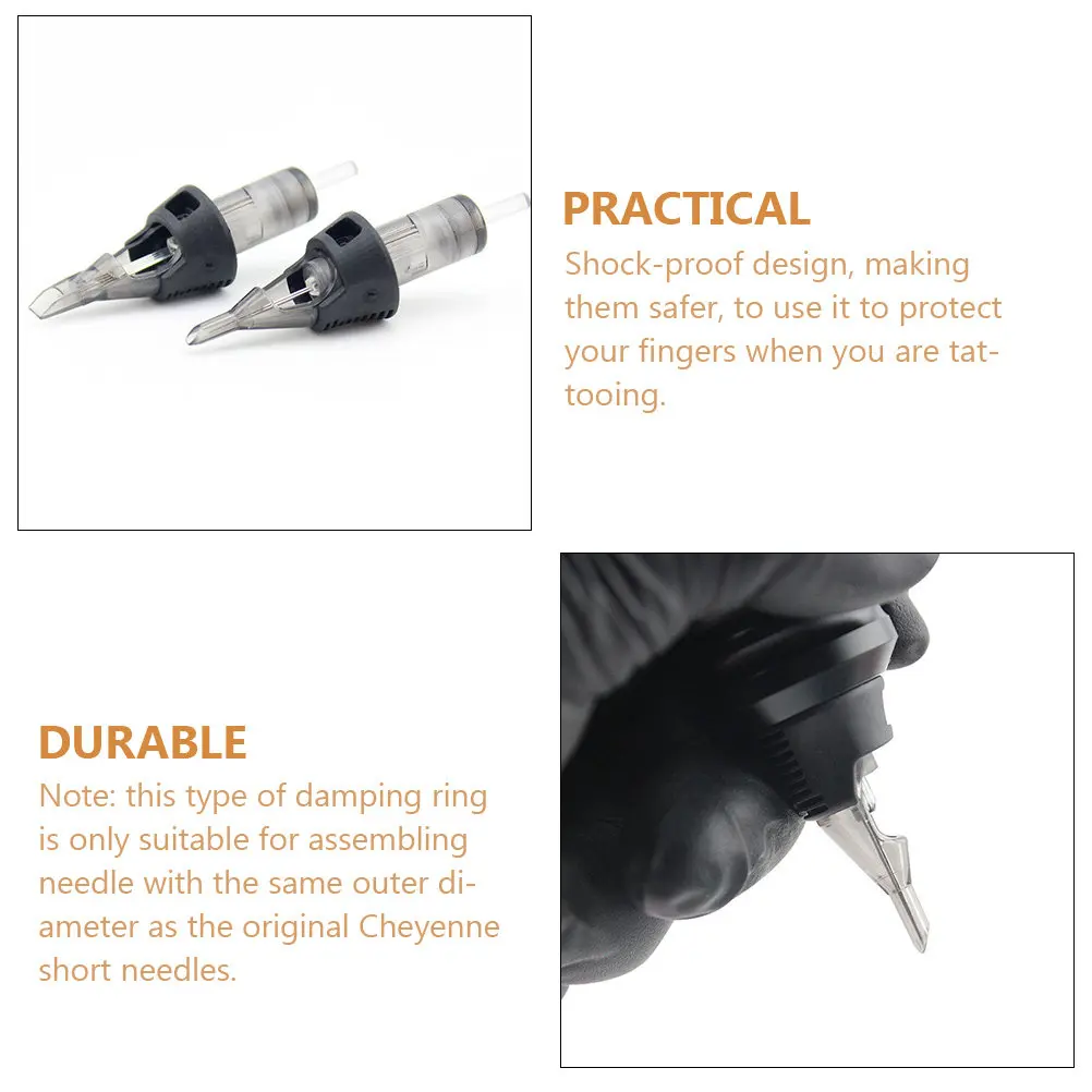 

50Pcs Tattooing Needle Damping Circles Compatible with Cheyenne Short Needle High Quality Shock-Absorption Rings for Artists