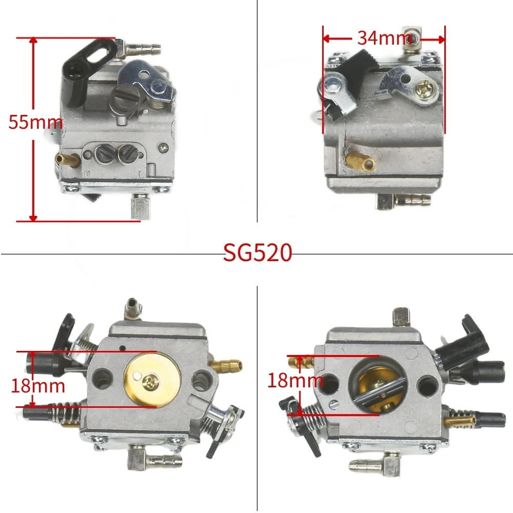 المكربن لـ Emak OLEO MAC 947 952 GS520 EFCO 147 152 GS520 OLEO-MAC يستبدل قطع غيار المنشار C3-E8 C3-E9 carb