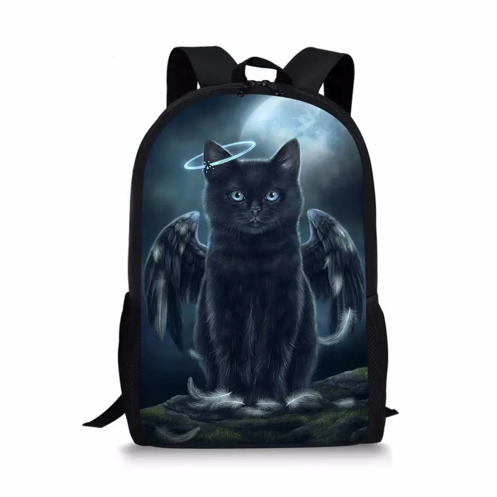 Mochilas escolares con estampado 3D de gato de dibujos animados para niños y niñas adolescentes, mochila escolar para niños, mochila para estudiantes