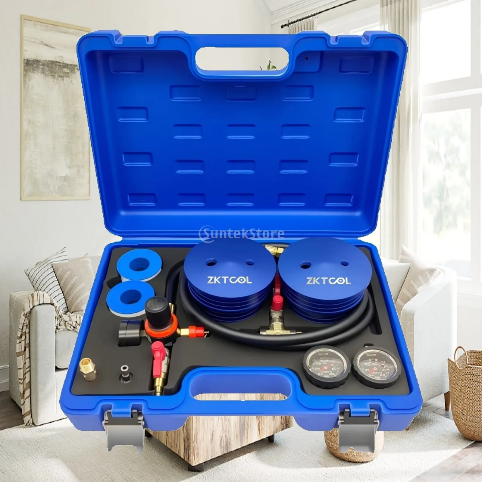 Charge Air Cooler Boost Leak Tester Accurate Charge Air Cooler Pressure Tester Intercooler Leak Test Kit Rugged Organized