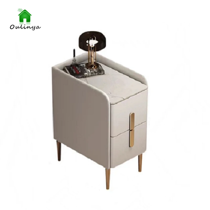 

Small Bedside Cabinet Solid Wood Modern Simple And Luxurious Mini Bedside Cabinet Ultra Narrow And Very Narrow Rock Plate Storag