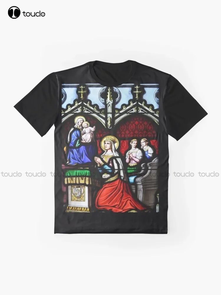 St Matilda Catholic Saint Matilda Graphic T-Shirt Digital Printing Tee Shirts Streetwear Xxs-5Xl New Popular Unisex