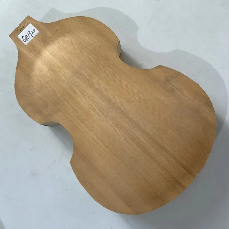 GB920 Violin Bass 4 Strings Genuine Hofner 500-1 BB2 Jazz Bass Unfinished Semi Hollowbody DIY Guitar Body Flamed Maple No Paints