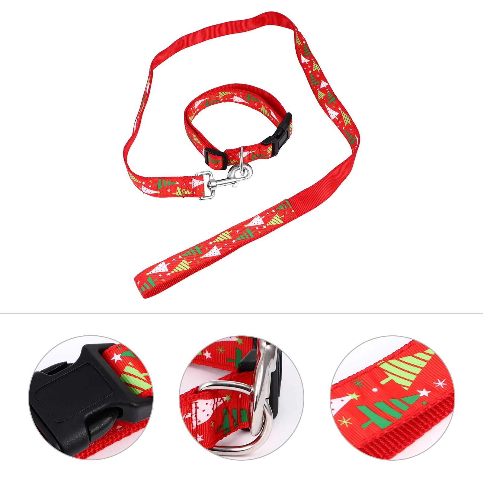 

Christmas Xmas Pet Collar Leash Dog B Strap Adjustable High Quality Nylon Practical Durable Small Dogs