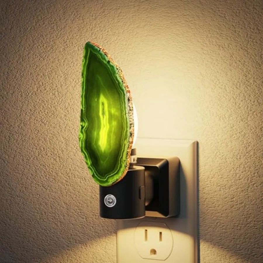 Dimmable Agate Crystal Night Light with Sensor