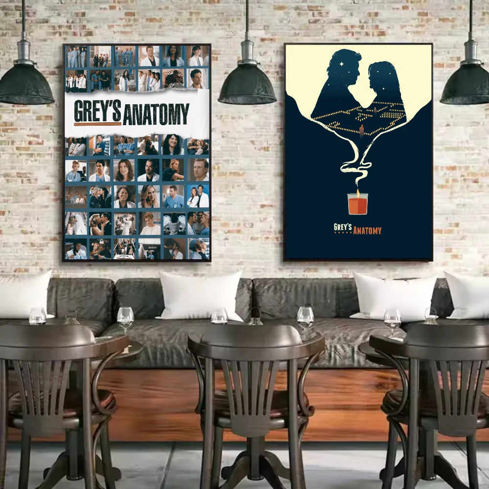 ملصق تلفزيوني من Grays Anatomy عالي الدقة على الحائط اللاصق المقاوم للماء وغرفة المعيشة المنزلية وغرفة النوم والديكور الجمالي