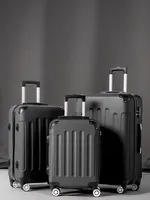 3-Piece Luggage Set Travel Lightweight Suitcases with Rolling Wheels, TSA lock & Hardside Corner, Family Travel Luggages Sets 3