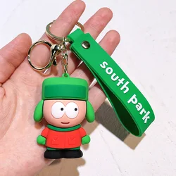 South Parkes Dolls Key Chains Anime Figure Key Ring Kawaii Bags Pendant Kids Toys Cute Car Key Chain Backpacks Pendants Gifts