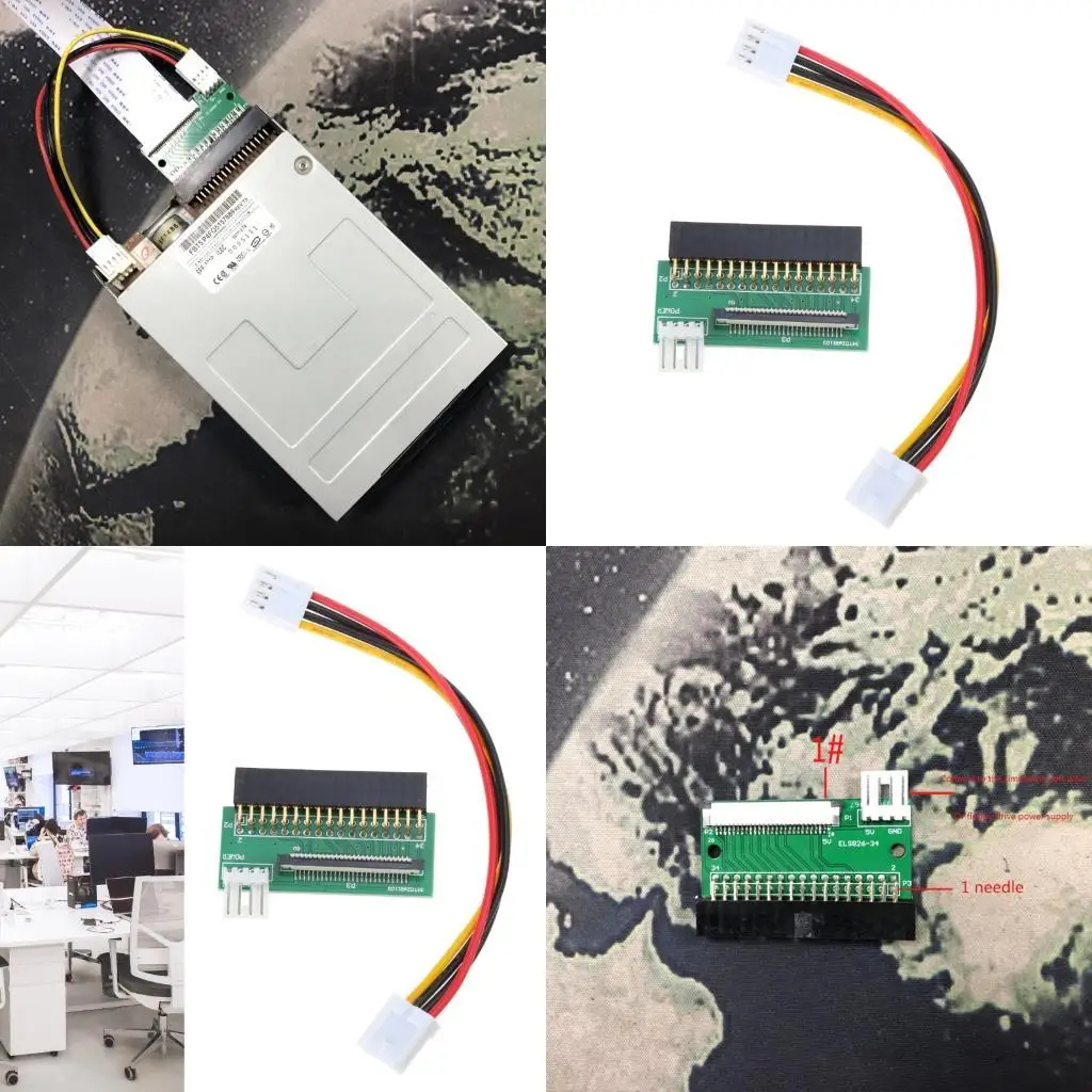 

Y1UB PCB Converter Board Adapter Floppy Drive Connector 34Pin to 26Pin Cable Adapter