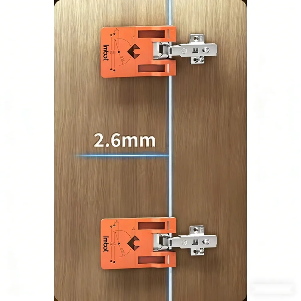 Magnetic Mounting Plate Locator Portable Fixing Bracket Auxiliary Tool for Woodworking Cabinet Door Hinge Installation