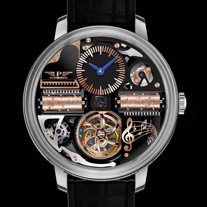 PINDU Orologi da uomo Top Brand di lusso Automatico Padrino Watche per uomo Fashion Business Orologi da polso M2791B Montre Homme P6655