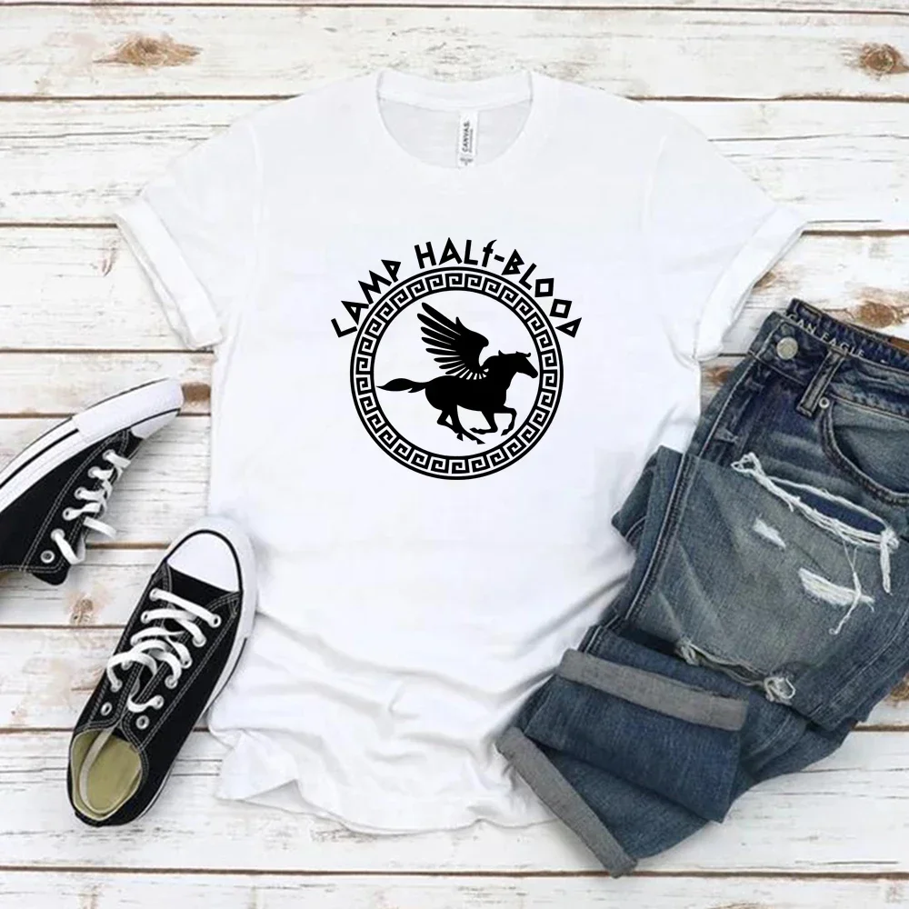 Camp Half Blood T Shirts Fall Training Camp Game Tshirt Halloween Magical Gift Percy Jackson Shirt Unisex T-shirts Harajuku Tees