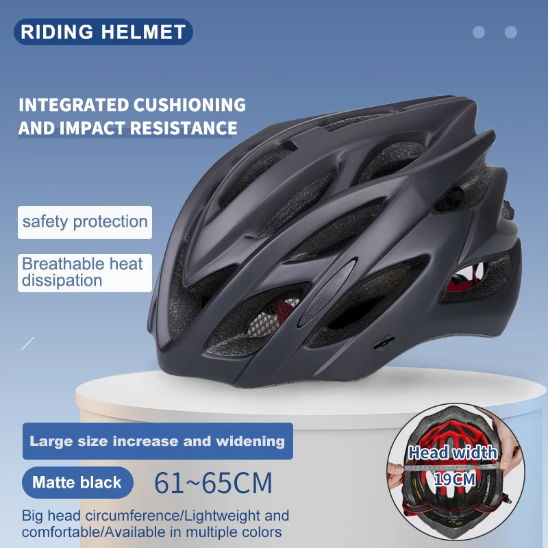 Horntour Großer Kopfumfang 65 cm Fahrradhelm Reiten Licht Racing Straße Fahrradhelm Männer Frauen Outdoor Bicicleta Helm – Detail 20