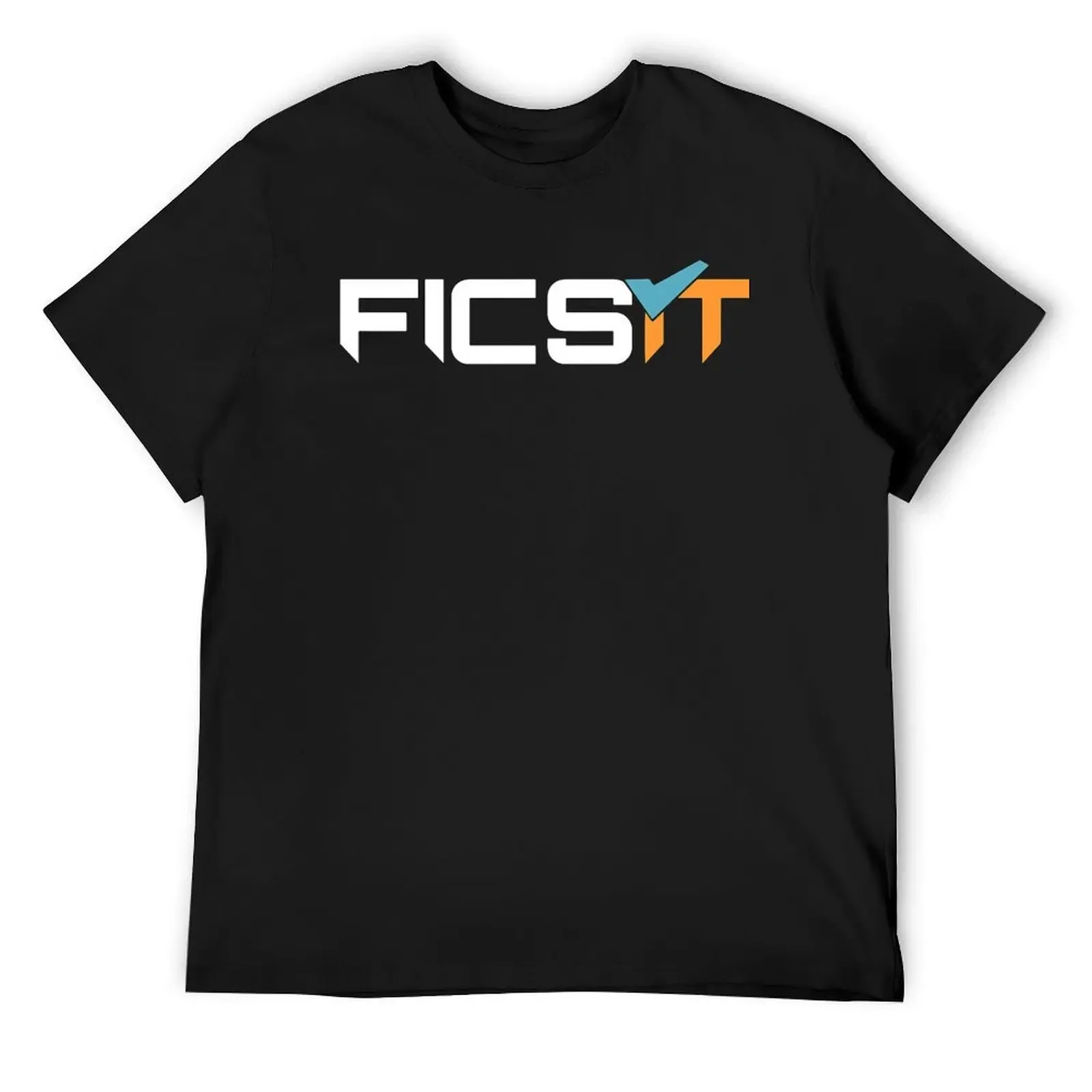 

FICSIT Satisfactory Logo Classic T-Shirt plus size tops graphic tee shirt cute tops cheap stuff Men's clothing