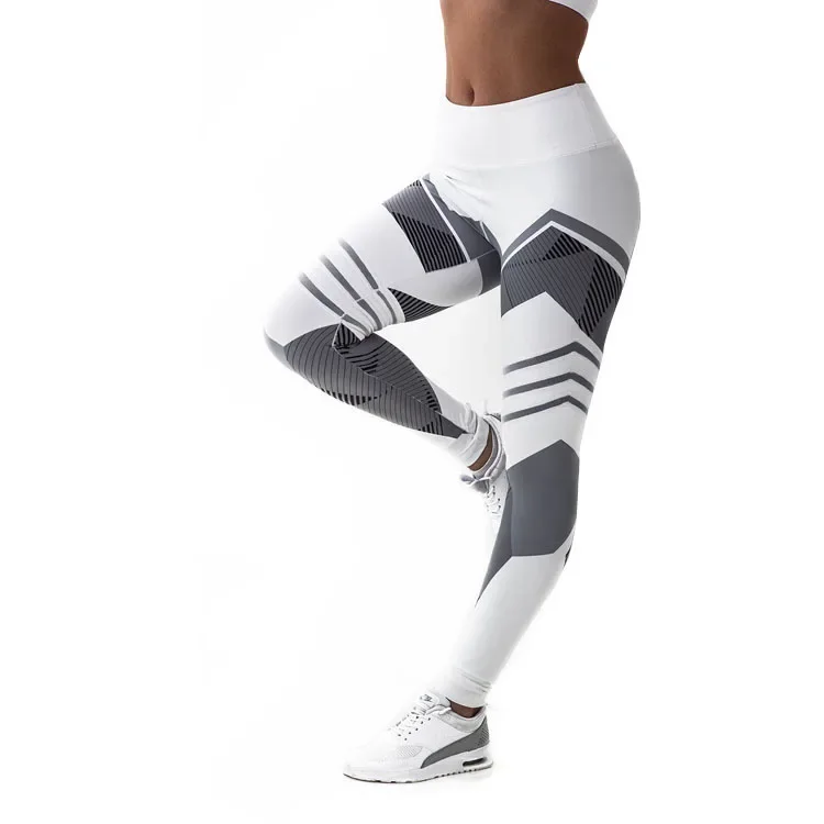 Leggings de yoga à impression numérique pour femmes, pantalons de course, taille haute, levage de la hanche, fitness