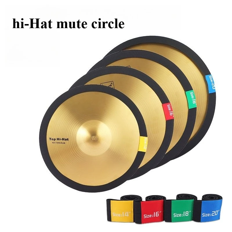 

Set of drum and cymbal silent pads, muffler pads, dumbass pads 14 16 18 20 inch cymbal silent tape, muffler tape