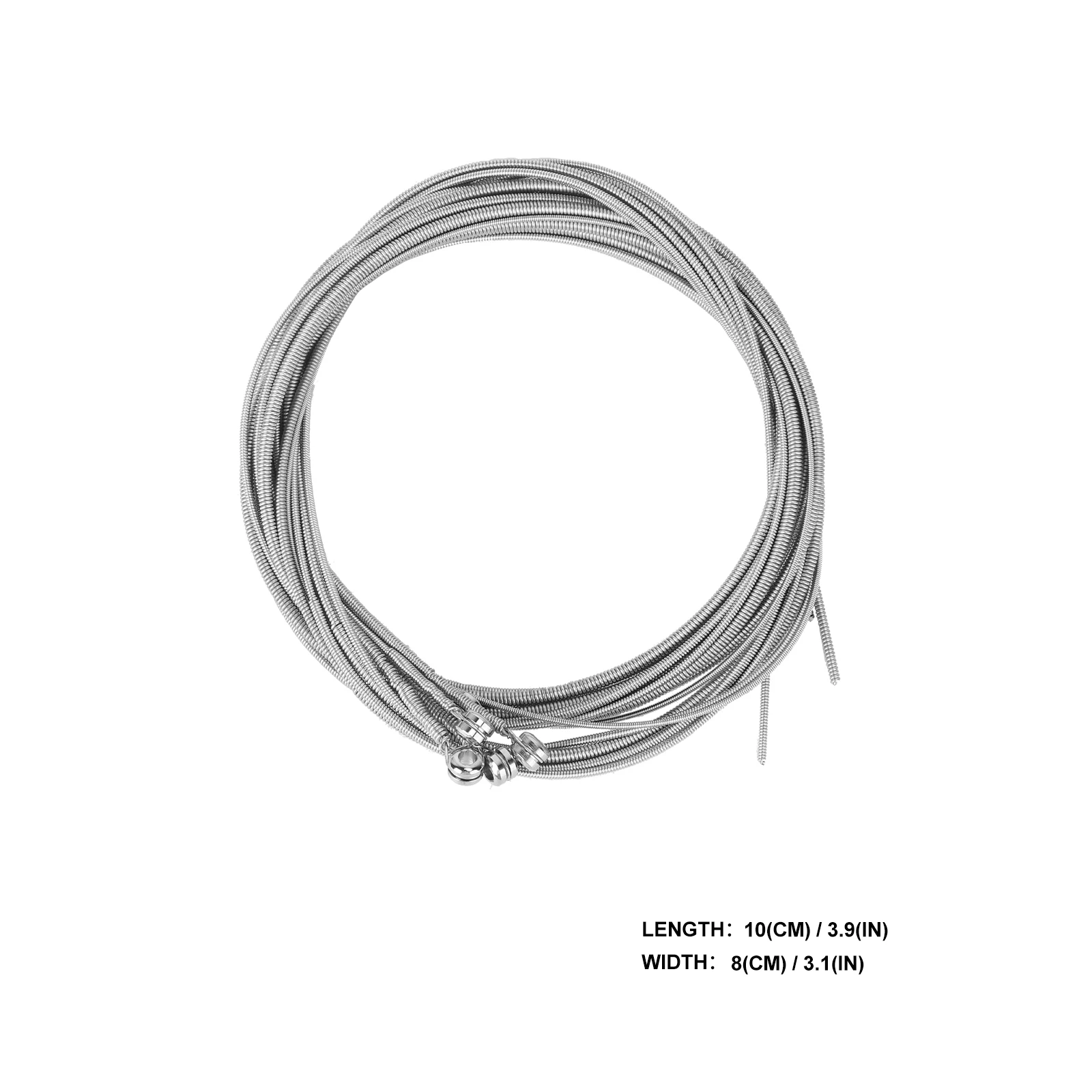 

5pcs Steel Strings Set For 4 String Bass Replacement Silver 0.12 0.1 0.08 0.055 0.04 Inch Diameter Bass String Gift For Guitar