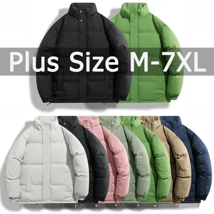 Wintermantel für Männer Baumwoll jacke plus Größe 5xl 6xl 7xl warme Plüsch Outwear große Herren bekleidung Parkas Casaco abrigo Jaqueta