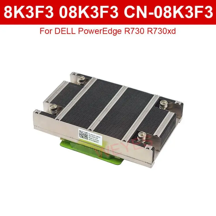 

08K3F3 For DELL PowerEdge R730 R730xd V3 V4 CPUs GPU Low Profile 1U Cool Heatsink 8K3F3 CN-08K3F3