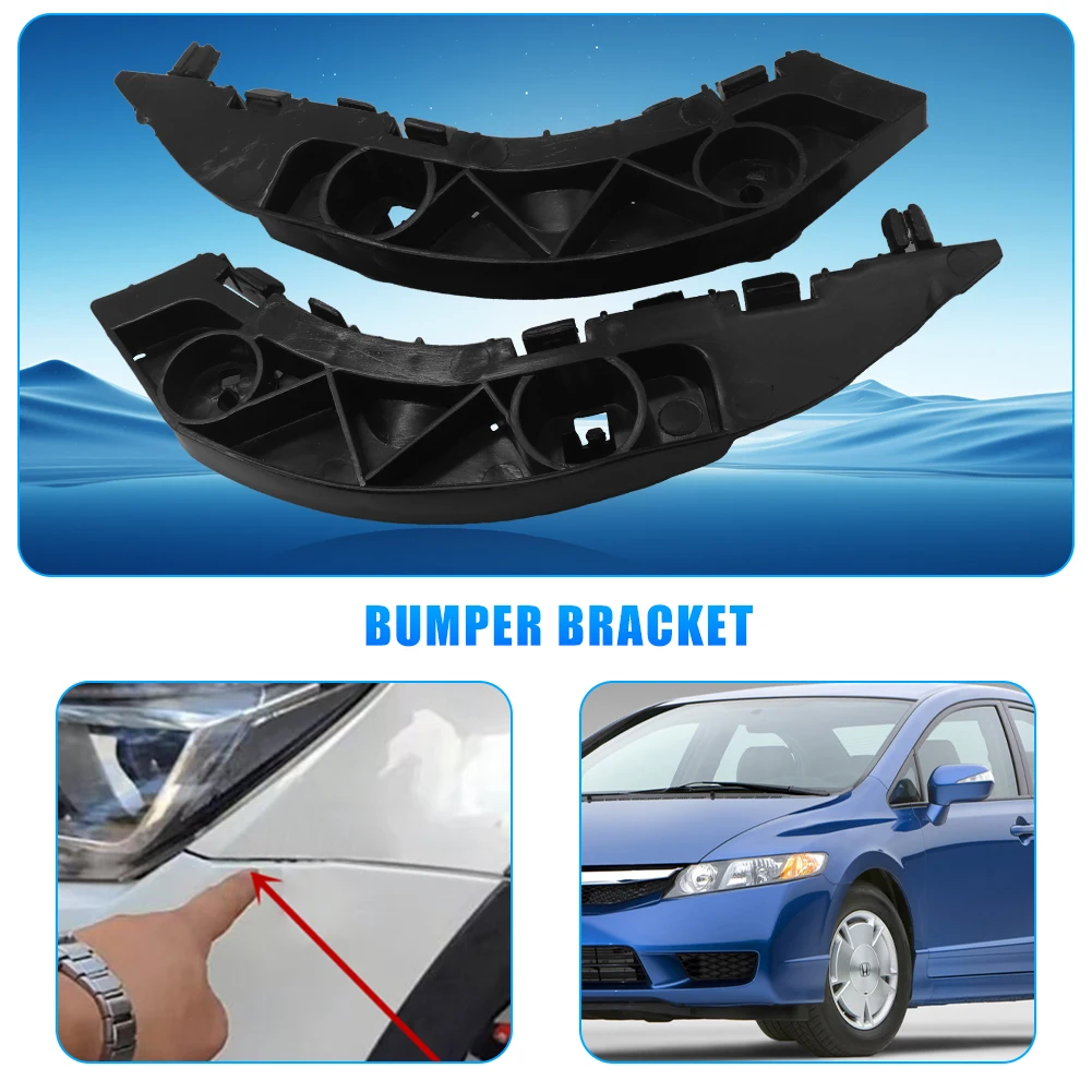 

Pair Front Bumper Retainer Mounting Brackets Set For Honda Civic 2006-2011 OEM 71198SNAA02 HO1042114 71193SNAA02 HO1043114
