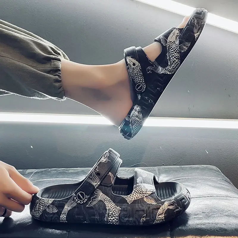 

Пляжные шлепанцы, уличная мужская обувь на платформе, элегантная мужская обувь Eva, стиль 2025, дизайнерская роскошная дешевая обувь для взрослых, мужские тапочки Liquidation Y2k