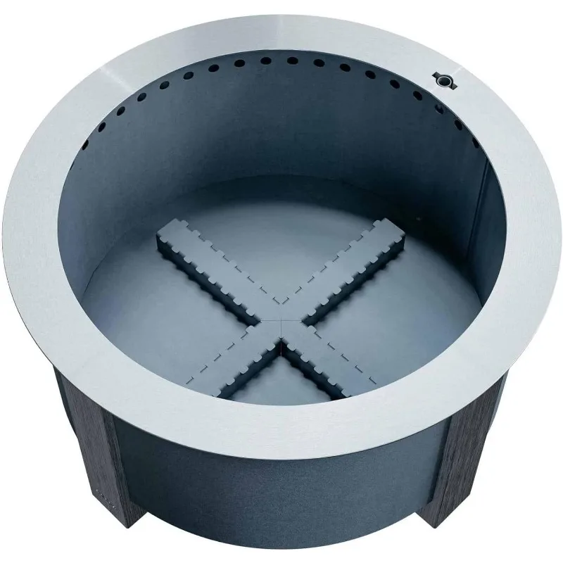 

27,5-дюймовая бездымная костра для улицы, бездымная фиброита (серия X 24, укороченная сталь), 62 фунта