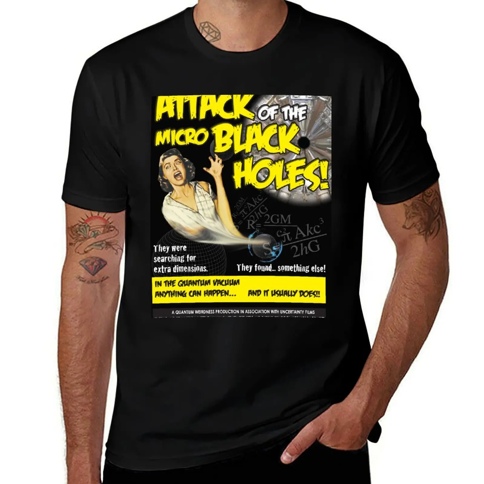 

Attack of the Micro Black Holes!! T-Shirt man t shirts for men casual man t shirt graphic T-Shirt