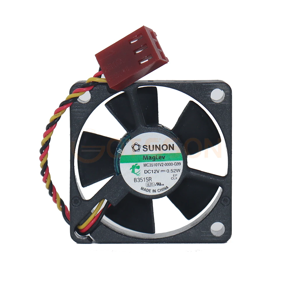 

Brand new original MC35101V2-0000-G99 3.5cm 3510 35x35x10mm DC12V 0.52W 3 lines of small silent cooling fan