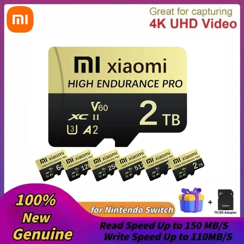 Xiaomi Memory Card 2TB SD Card 1TB 256GB Micro TF SD Cards 128 High Speed Micro Class10 128GB 512GB Extreme Pro Flash Video Card