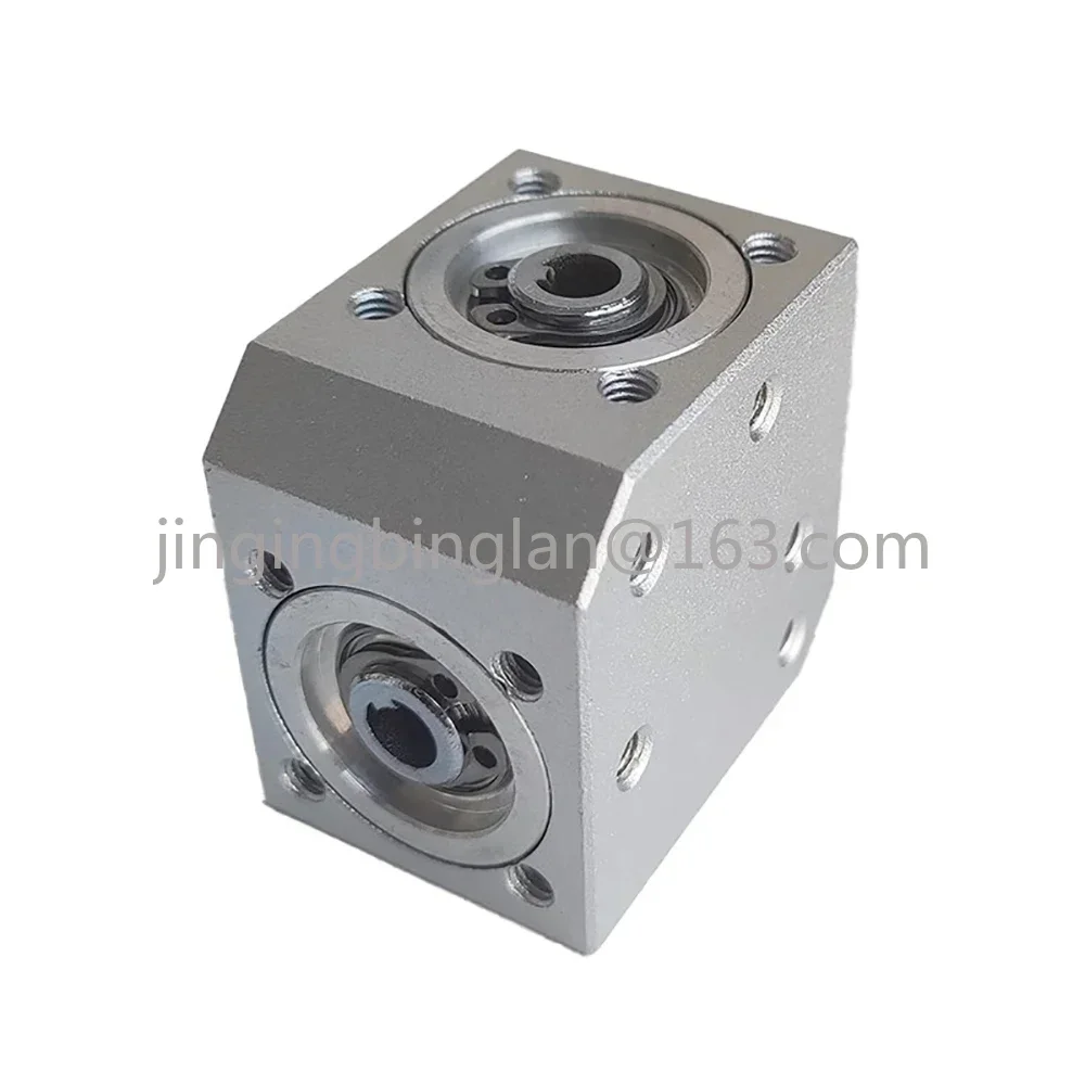 Aa//6MM Output Hole Type High Precision Right Angle Steering Gearbox 1 Module 20 Teeth Commutator Gear 2000RPM Aluminum Alloy Sh