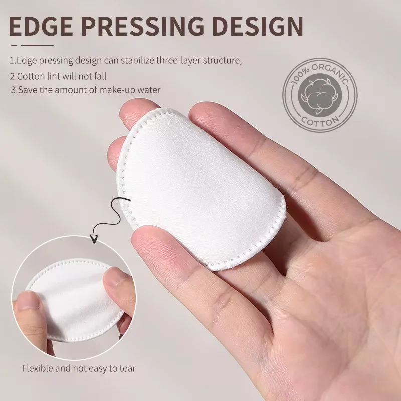 Thick Round Makeup Remover Cotton Pads Facial Wet Compress Specific Cotton Pad Bag Skincare Cleansing Tool