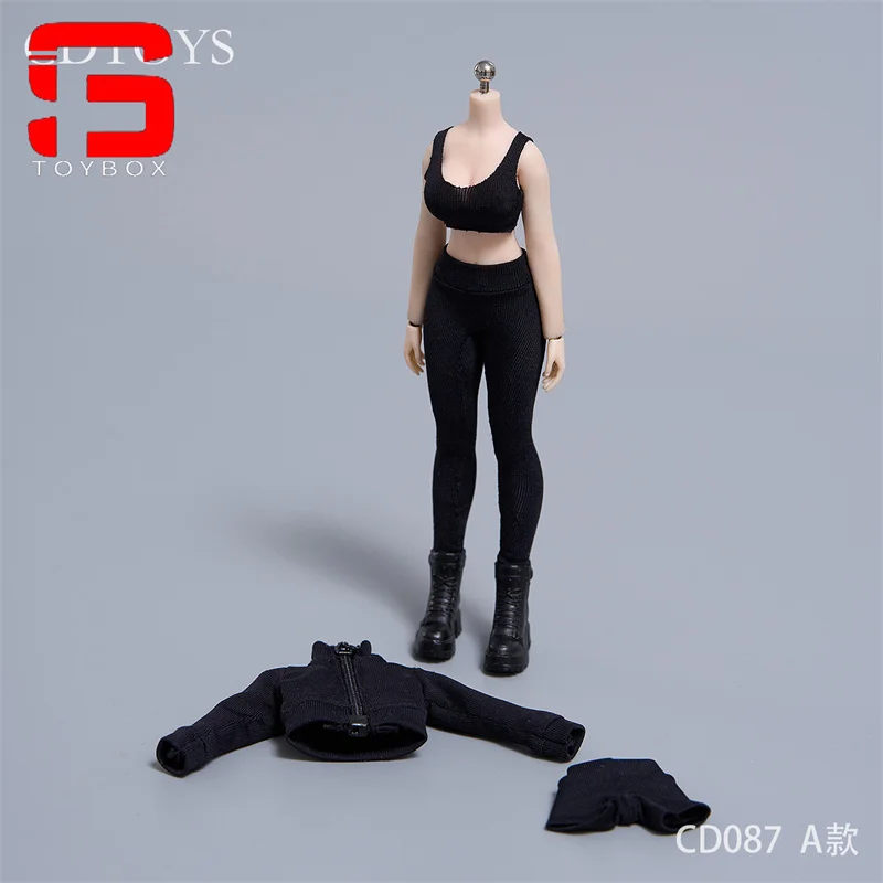 cdtoys cd087 1/12 Skala Damski Wysoko Elastyczny Strój Sportowy Zestaw Ubrań do Jogi Model dla 6-calowych Figur Żołnierzy Akcji Lalki