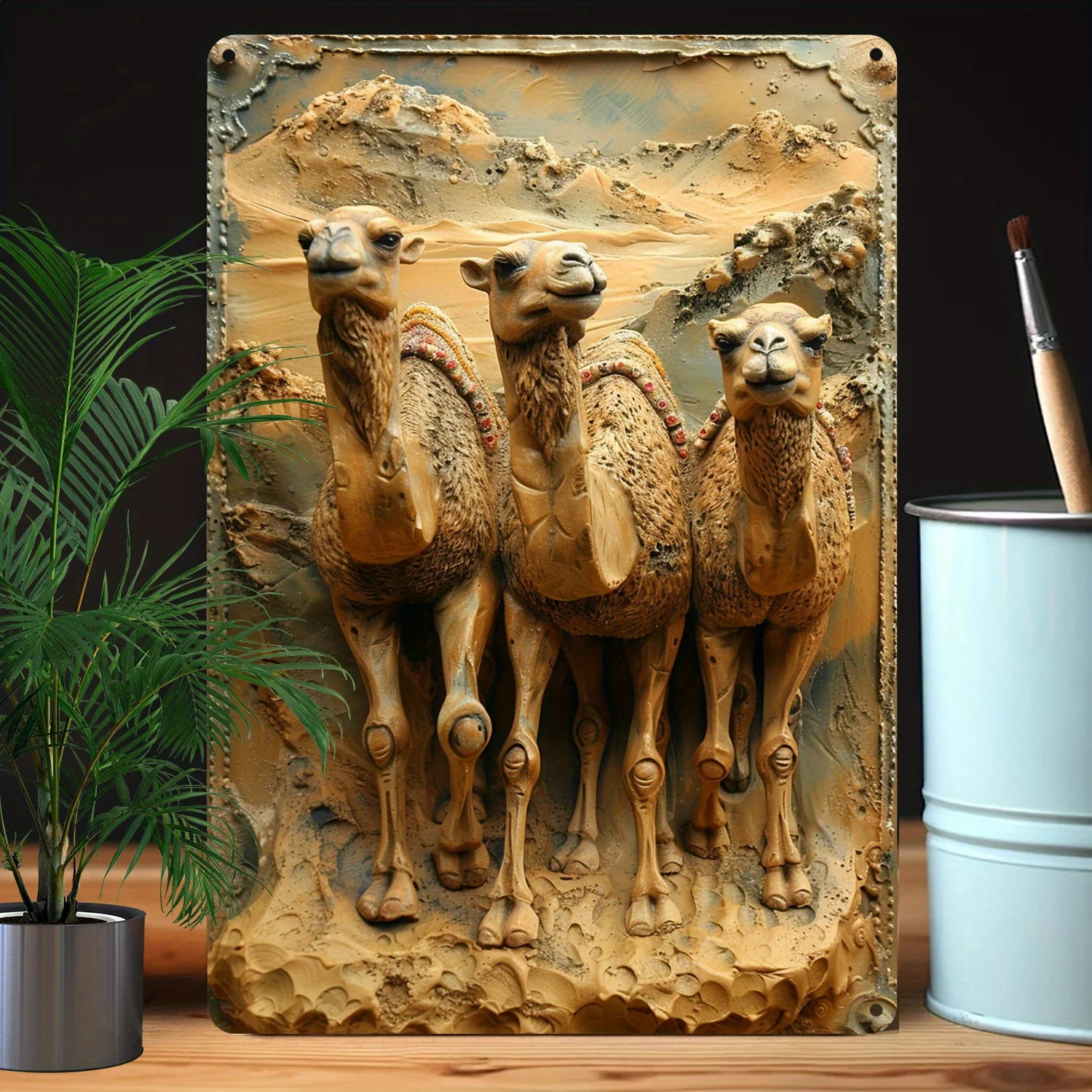 Camel Themed Metal Sign: Perfect for Bedroom, Living Room, Office, Kitchen, Store, Thanksgiving Day, Funny, Vintage, Decorations