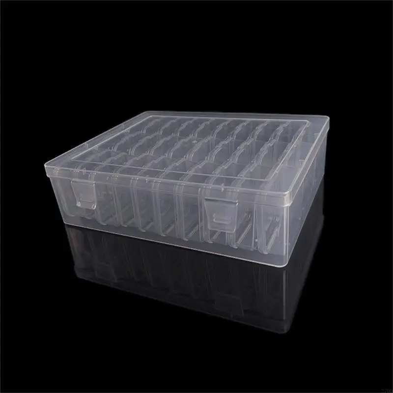 Plastic Organizing Cases Clear Box for Jewelry Components and Craft Beads Storage Transparent Case with Hinged Lid