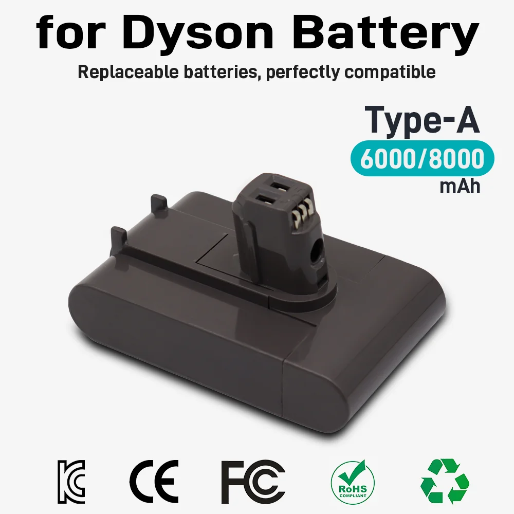 للمكنسة الكهربائية دايسون بطارية قابلة للشحن DC35، DC45 DC31، DC34، DC44، DC31 Animal، DC35 Animal، 917083 -01 (النوع A/B)