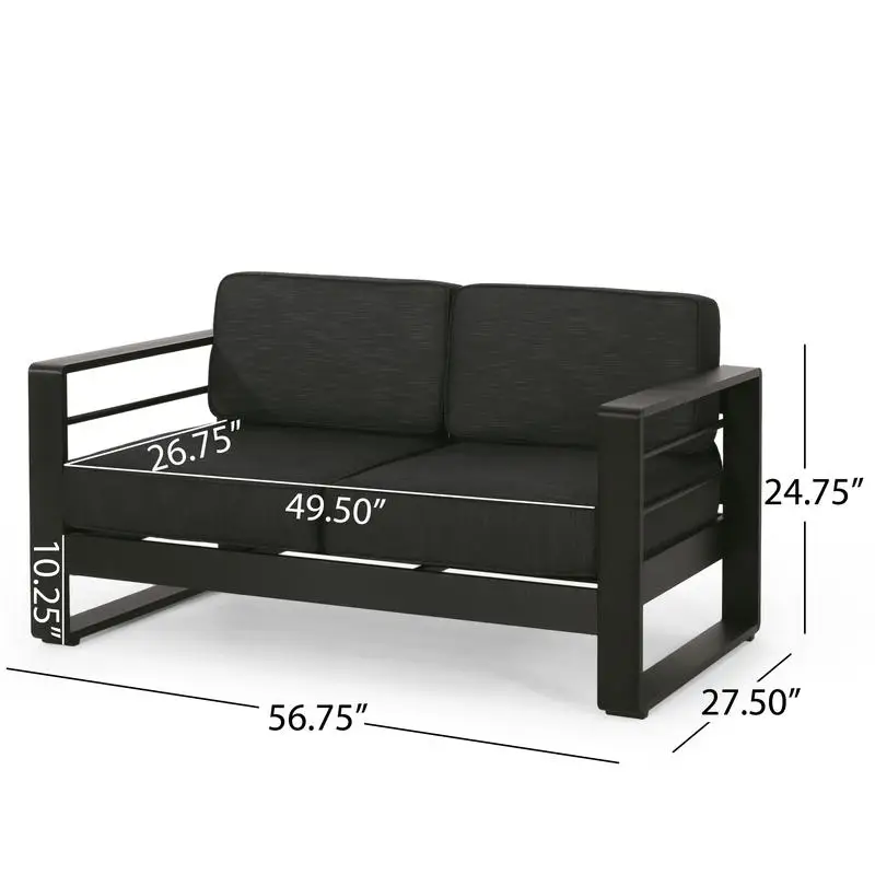 أريكة Maya Bay MP1 Loveseat مريحة ومضغوطة بمقعدين لغرفة المعيشة الحديثة (مذكرة: كلمة "مايا" هي جزء من الأصل #2