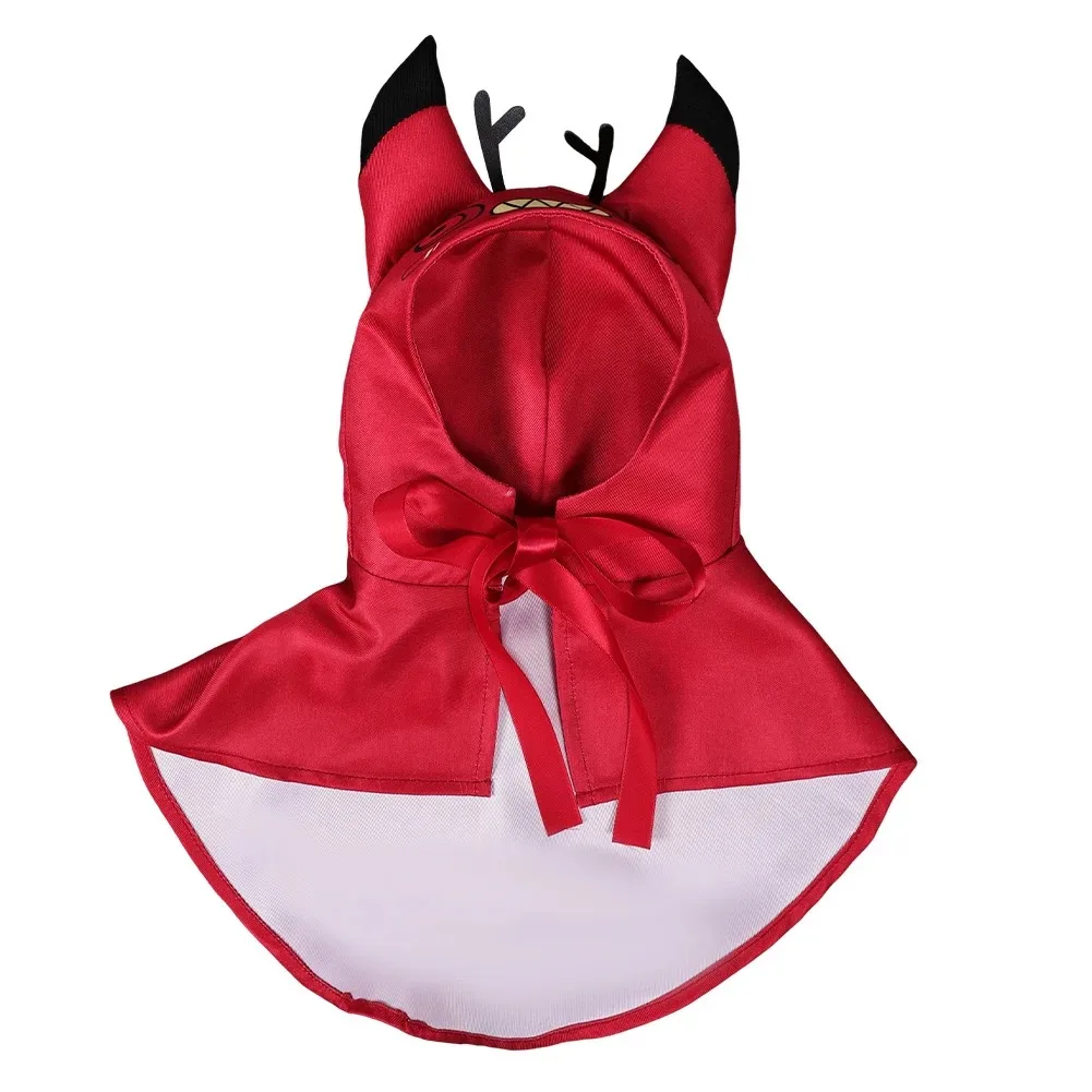 Alastor Pet Dog Curse Cat Cosplay Puppy Costume Hell Inn Anime Hotel Roleplay Pet Hat Cloak Accessories Halloween Carnival Suit