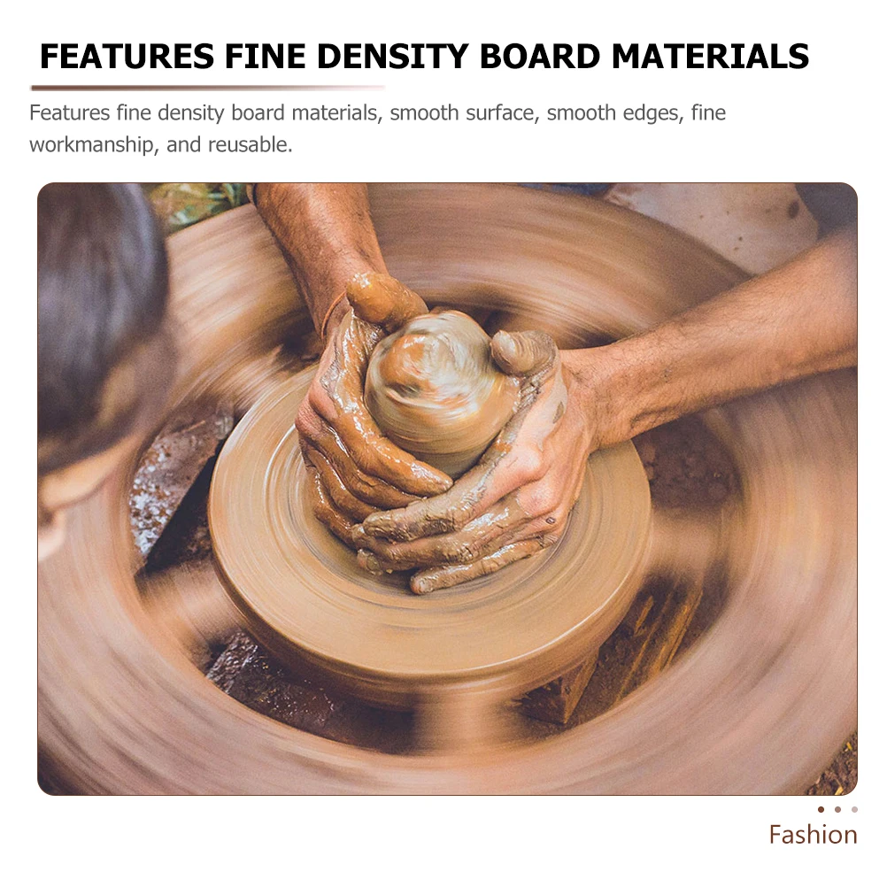 

Density Board Pottery Bats 18cm Reusable Ceramics Craft Sculpting Accessory Thickened Material DIY Clay Crafts Wheel Bat Base