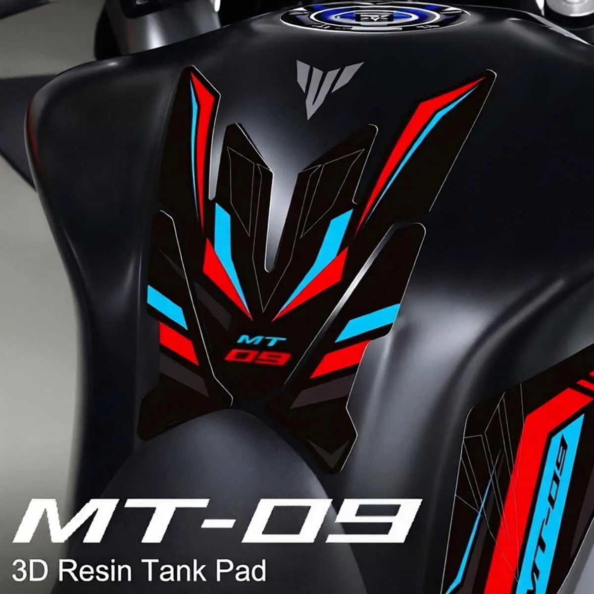 

For mt09 MT 09 Motorcycle 3D Resin Fuel Tank Stickers Moto Bike Reflective Suspension Body Decorative Vinyl Decals Accessories