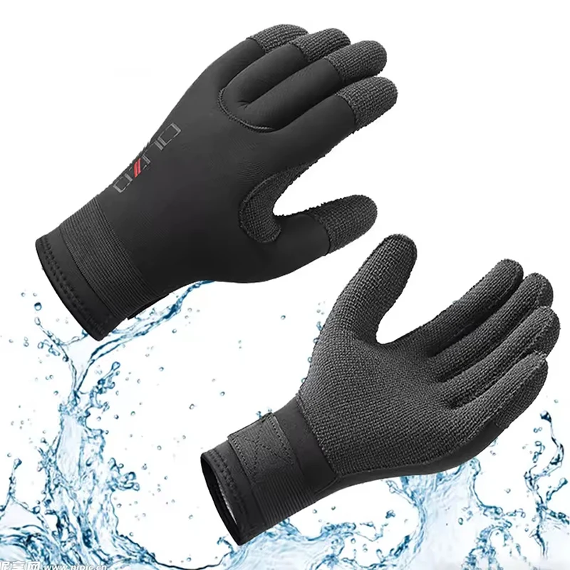 

Премиальные зимние водонепроницаемые перчатки для подводной охоты и дайвинга из кевлара 3 мм/5 мм, неопреновые перчатки для серфинга и подводного плавания